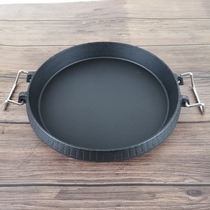 Han Style Grilled Pan Domestic Cast Iron Plate Burning Hot Sell Thickened Grill Pan Alcohol Oven Commercial Dry Pan induction cookware frying pan