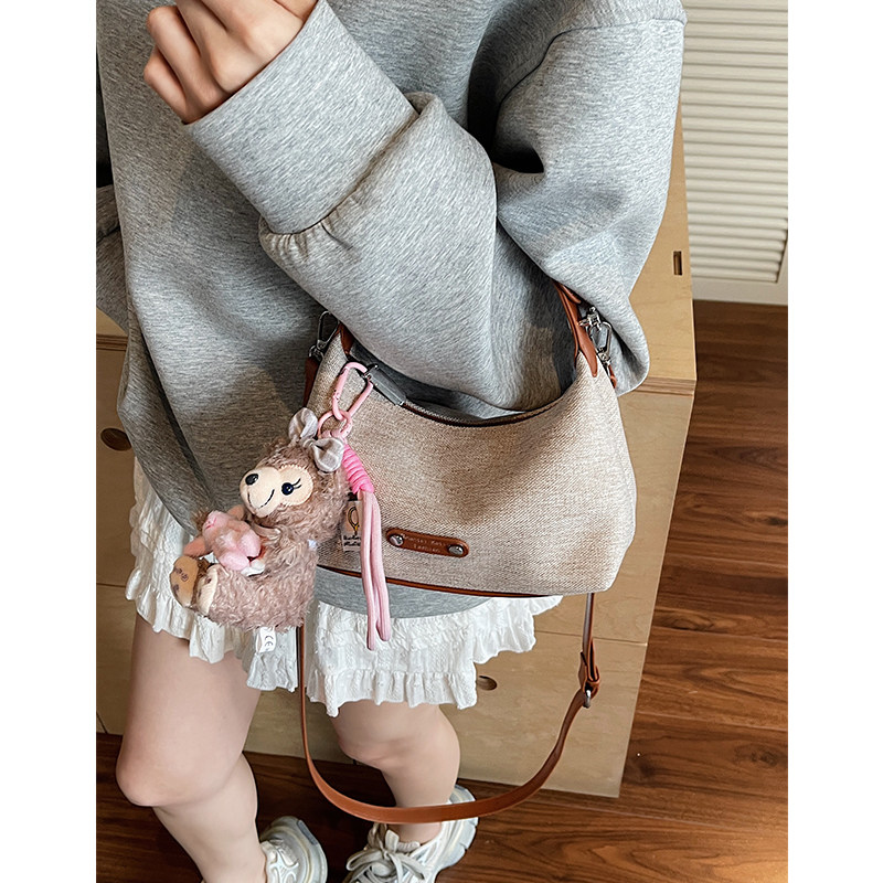 小众复古手提包包女式2025新款夏季单肩斜挎包休闲百搭爆款饺子包,淘宝优惠券,粉丝福利购,淘宝优惠卷