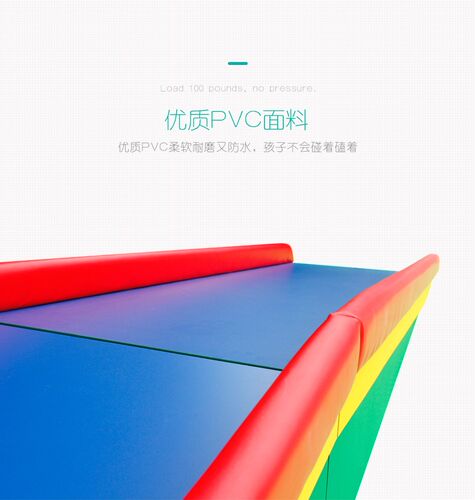 软体大滑梯滑道早教中心儿童感统训练器材前庭康复玩具训练大滑板 - 图2