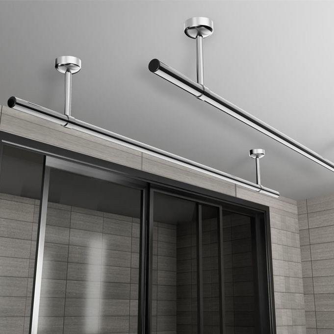 SUS304不锈钢圆管特厚1.5mm挂衣杆阳台晾衣杆橱柜衣柜固定挂衣杆 - 图2