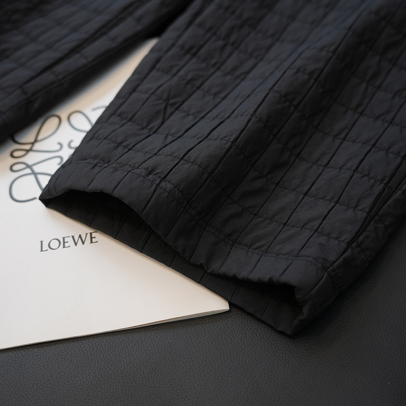 虫小小 肌理感慵懒松弛高腰宽松阔腿保暖棉裤女休闲长裤冬季A81P,淘宝优惠券,粉丝福利购,淘宝优惠卷