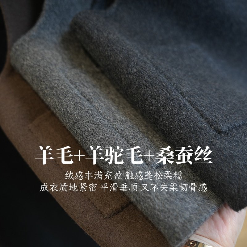 虫小小 羊毛羊驼毛双面呢内搭背心叠穿马甲女毛呢短外套秋冬A73J,淘宝优惠券,粉丝福利购,淘宝优惠卷