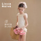 Little Naive ຂອງເດັກນ້ອຍ ruffle one-piece swimsuit summer ປ້ອງກັນແສງແດດ swimwear ເດັກຍິງ lace swimsuit