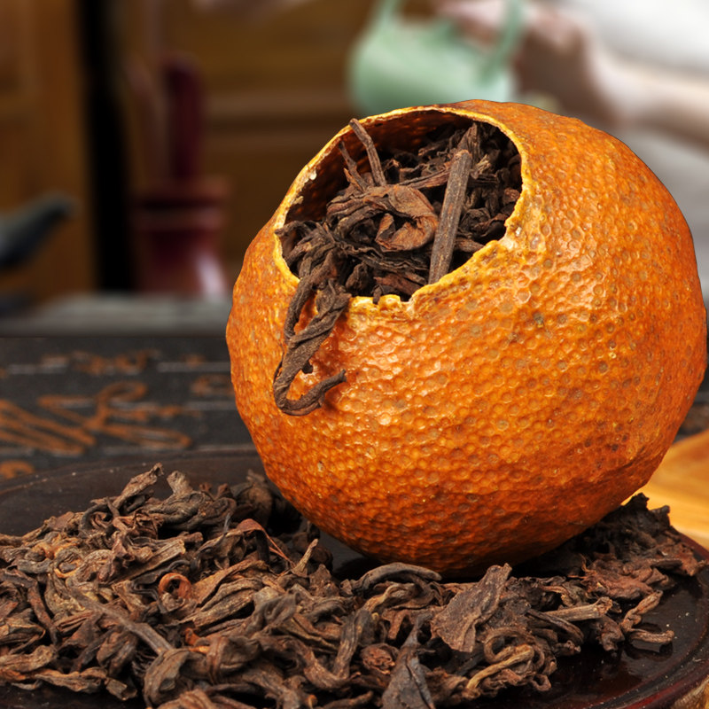 三颗装】买2送1 新会陈皮柑普茶熟茶桔普茶普洱茶大红柑橘普茶叶,淘宝优惠券,粉丝福利购,淘宝优惠卷