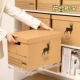 Kraft paper office storage box with lid
