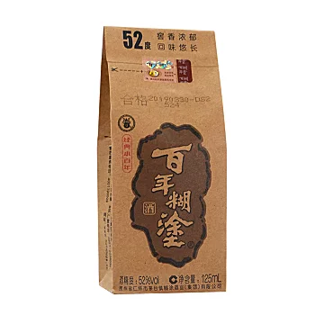 百年糊涂经典小百年52度125mL*24[35元优惠券]-寻折猪