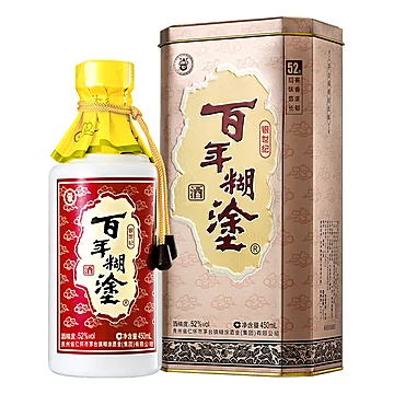 百年糊涂52度银世纪浓香型礼盒450mL*6瓶[30元优惠券]-寻折猪