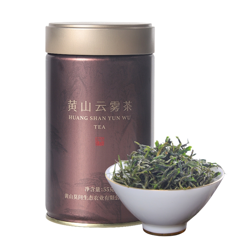 莫问 老字号 非遗技艺 黄山云雾茶 密云礼盒55g*3 - 图2