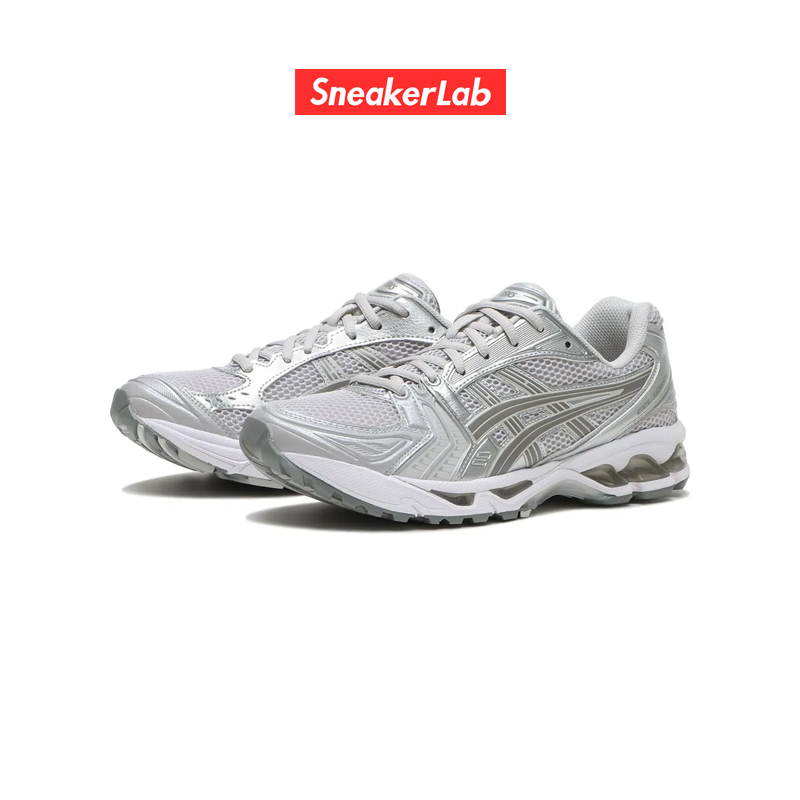 亚瑟士Asics Gel-Kayano14 白黑银 男女低帮跑步鞋1202A056-109 - 图1