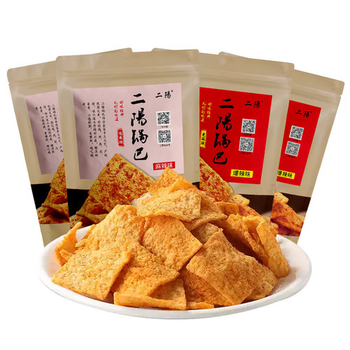 二阳手工锅巴400GX5大包老襄阳袋装解馋零食小吃休闲食品网红爆款 - 图3