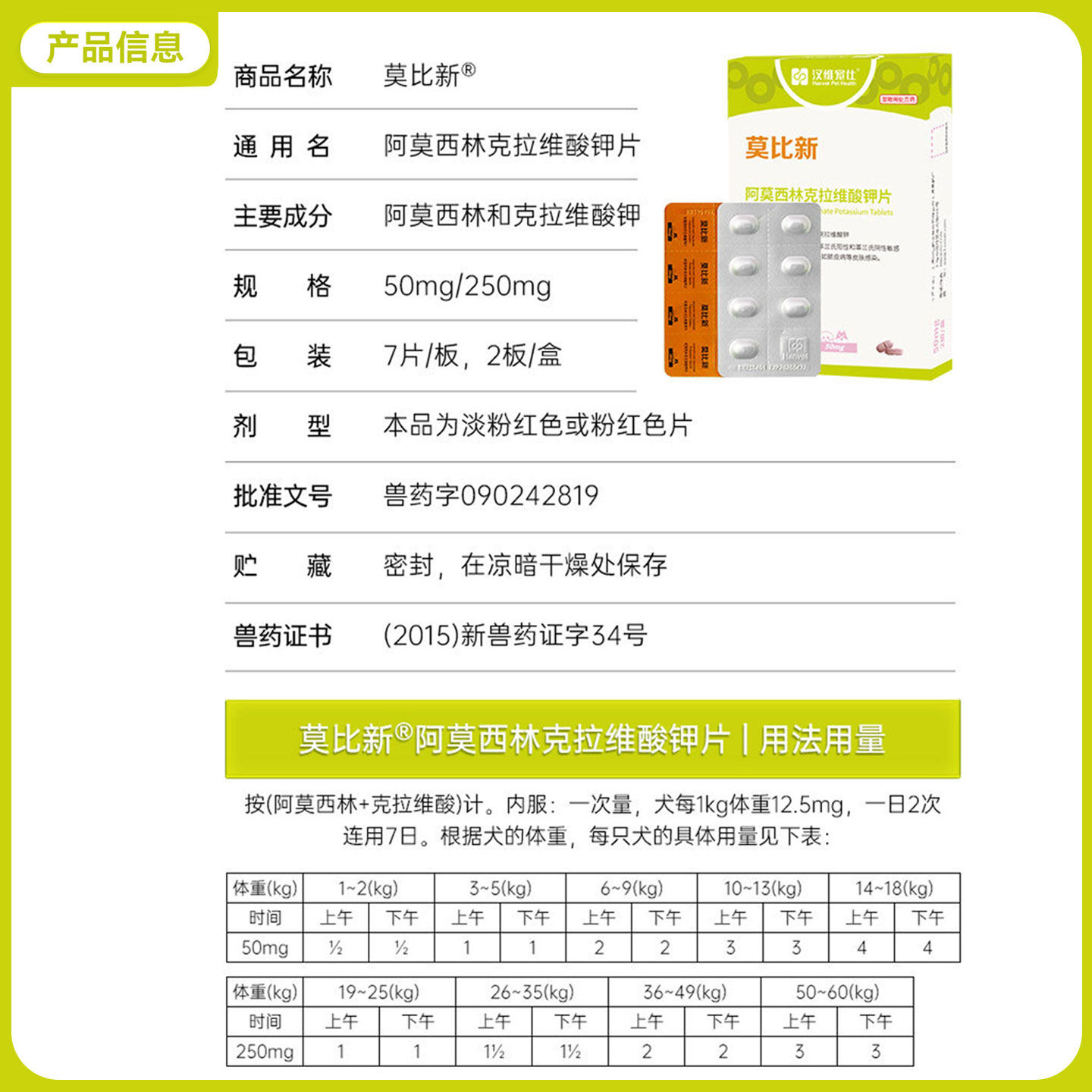 汉维宠仕莫比新阿莫西林克拉维酸钾宠物狗狗猫感冒鼻支咳嗽消炎药,淘宝优惠券,粉丝福利购,淘宝优惠卷