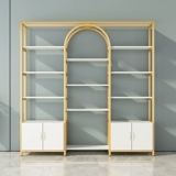 Легкая роскошная стойка на экране живой приют для салона красоты. Продукты для стрельбы в шкафу косметика косметика шкаф