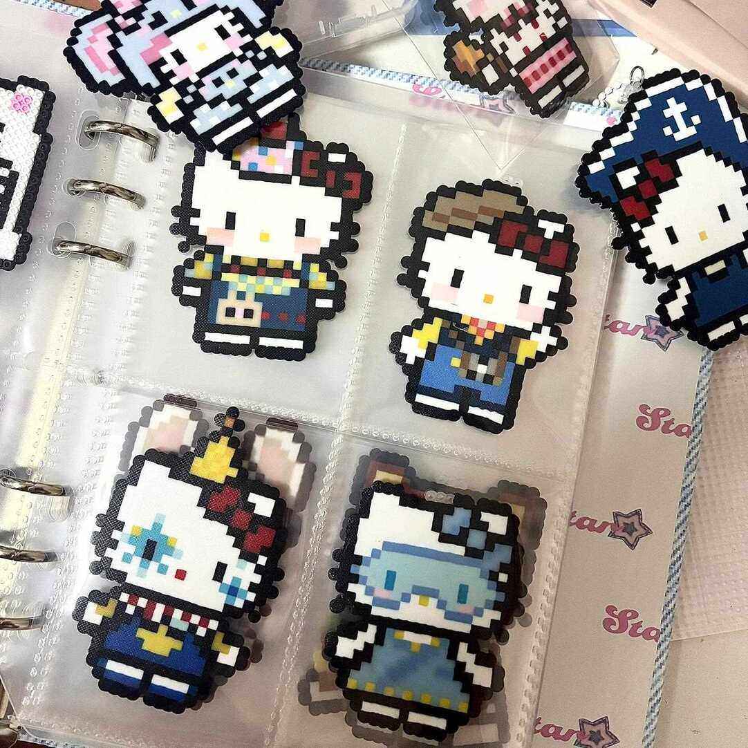 拼豆成品本收纳册手工diy材料包拼豆豆图纸图册女孩玩具收藏本册,淘宝优惠券,粉丝福利购,淘宝优惠卷