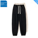 真维斯户外运动加绒卫裤男冬季潮牌百搭款束脚裤子宽松舒适休闲裤