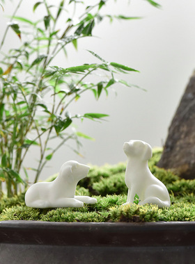 迷你陶瓷小摆件盆景微观动