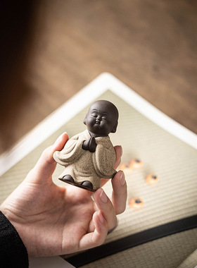 创意精品紫砂小和尚禅茶宠