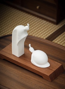 传承尊师创意无相白瓷摆件教师节