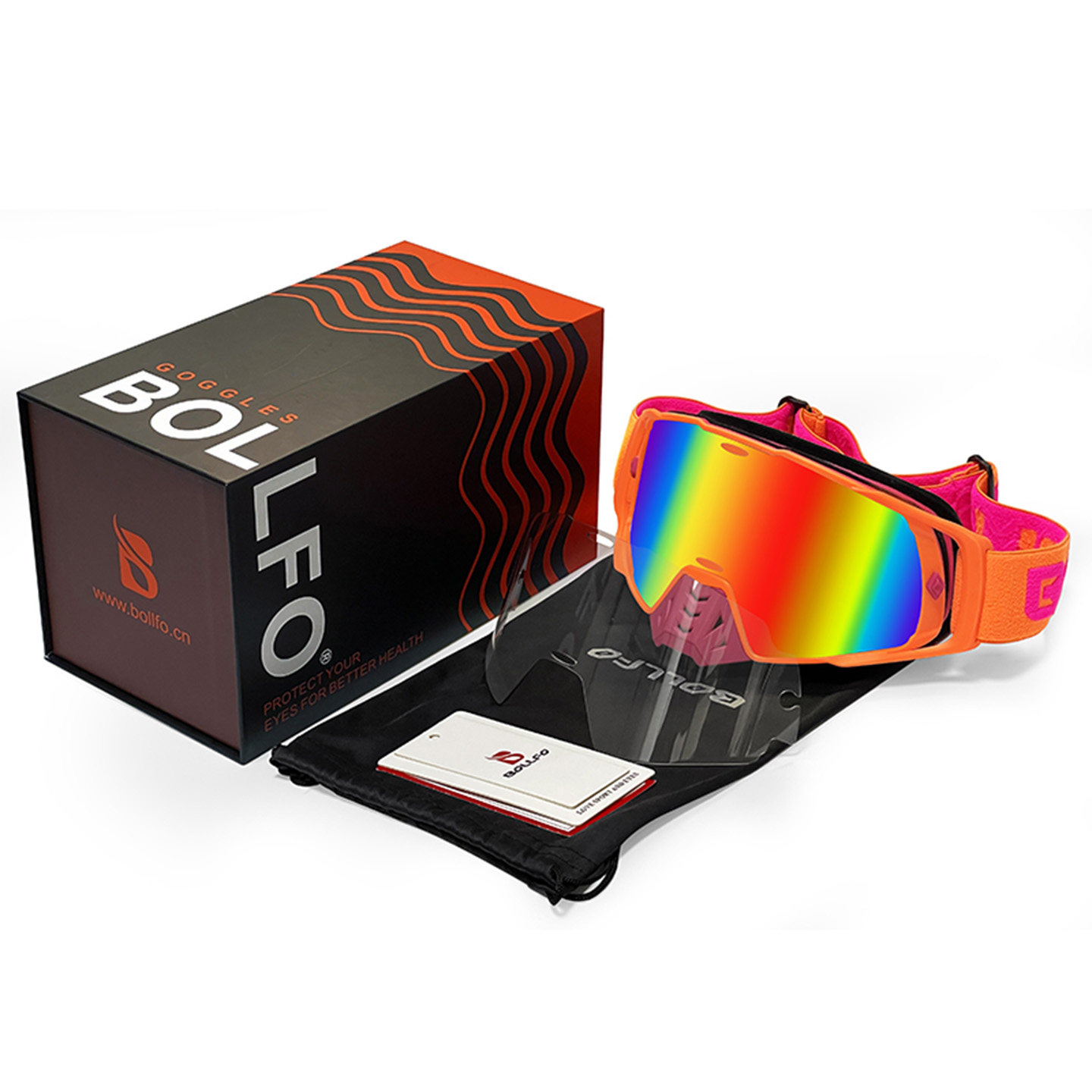 Day and night color-changing off-road goggles