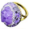 Natural amethyst cluster amethyst necklace ring earrings