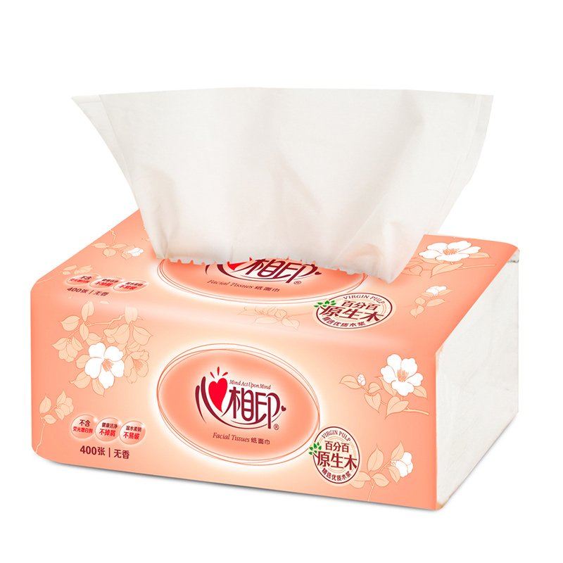 心相印抽纸经典系列家用软抽餐巾纸卫生纸大包2层200抽15包DT200 - 图3