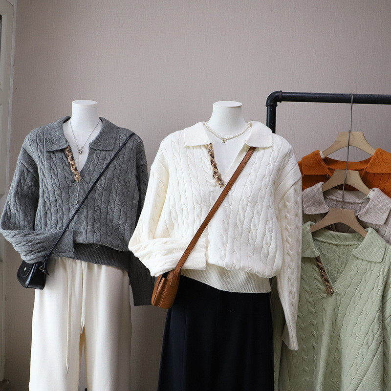 2026秋冬新款韩系减龄显瘦休闲麻花保暖百搭套头毛衣女,淘宝优惠券,粉丝福利购,淘宝优惠卷