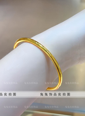 钛钢平安无事素圈情侣镯三生三世