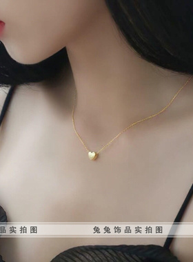 极简风项链钛钢保色不过敏女款