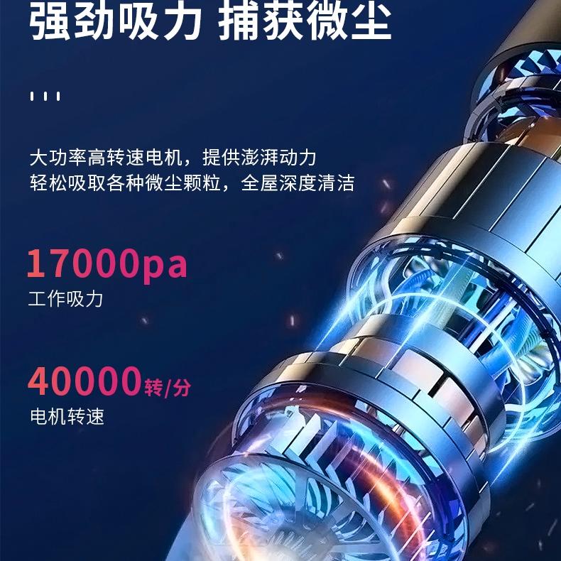 奥克斯家用吸拖一体吸尘器大吸力手持宠物吸拖毛发拖把洗地一体机