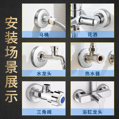 淋浴花洒遮丑盖水管龙头加高加宽遮挡装饰配件暖气管角阀遮孔盖子 - 图2
