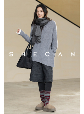 SHECAN【北平之约】文艺风复古扎染手工包边百搭拼接围巾女5QC197