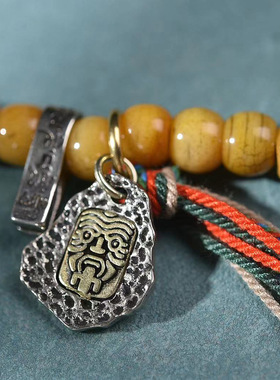 天然骆驼骨108颗佛珠项链