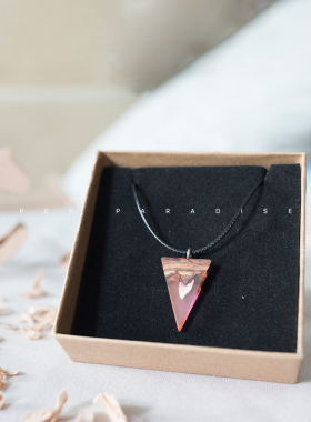 纪念品吊坠骨灰实木宠物手工饰品