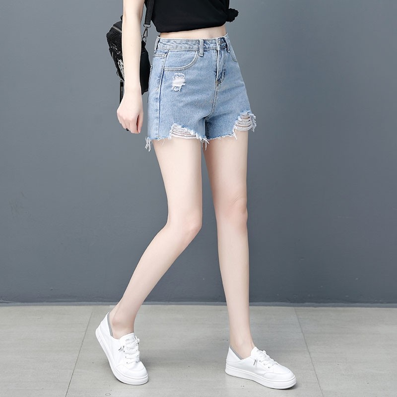 以纯官方旗舰店官网天丝牛仔14短裤 湘凌妃牛仔裤