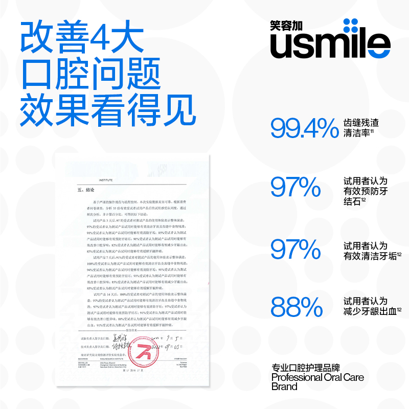 笑容加usmile冲牙器功效智能家用CF1小净盒台式滤芯洗牙器水牙线 - 图1