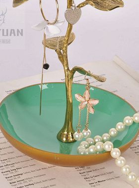 印度纯铜桌面耳钉戒指项链首饰架