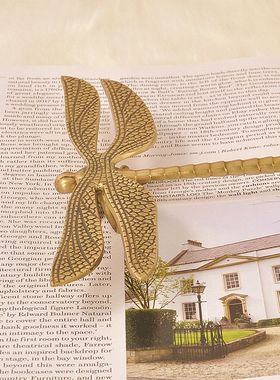 进口黄铜蜻蜓蝈蝈欧式风创意摆件