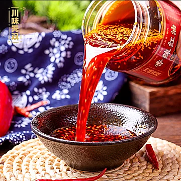 正宗四川红油辣椒油川味凉拌菜调料400g[1元优惠券]-寻折猪