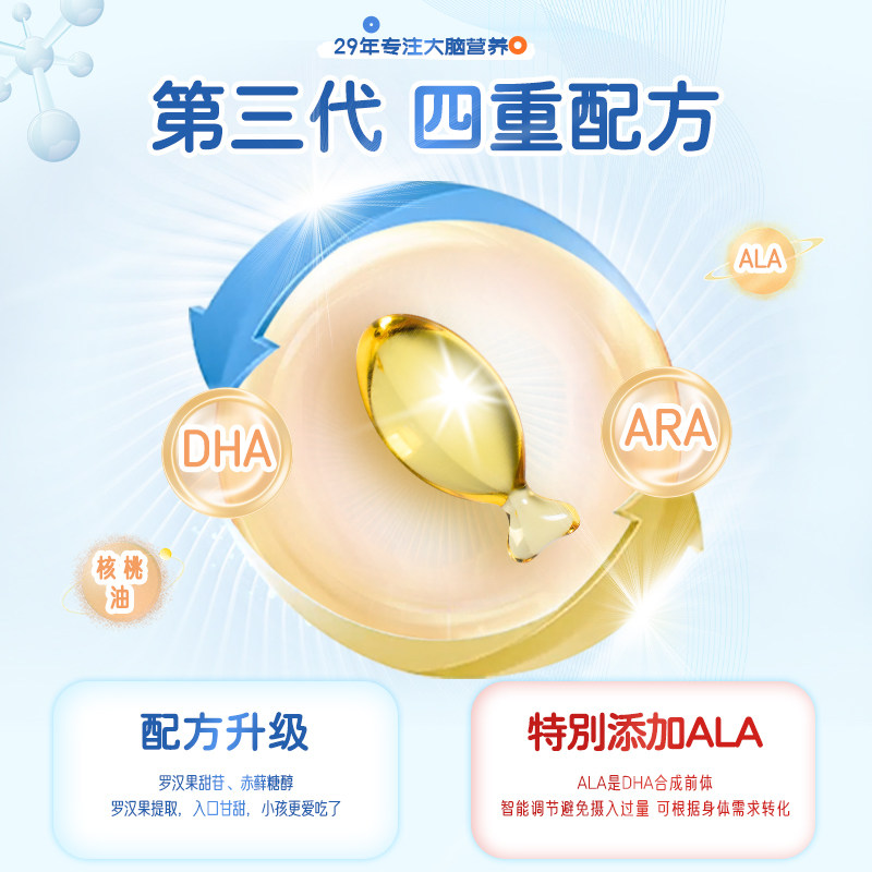 生命一号dha幼儿童宝宝凝胶糖果 生命一号DHA/核桃油