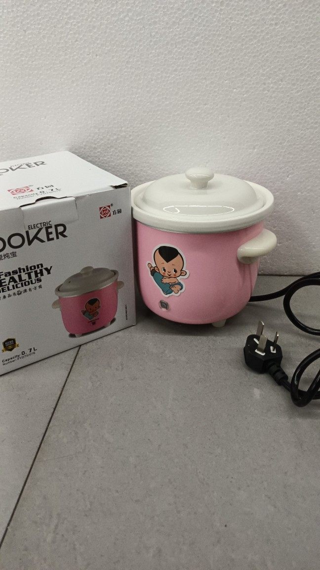 方圆电炖锅0.7L 白瓷炖煲 宝宝煮粥炖盅 BB煲陶瓷炖锅包邮,淘宝优惠券,粉丝福利购,淘宝优惠卷