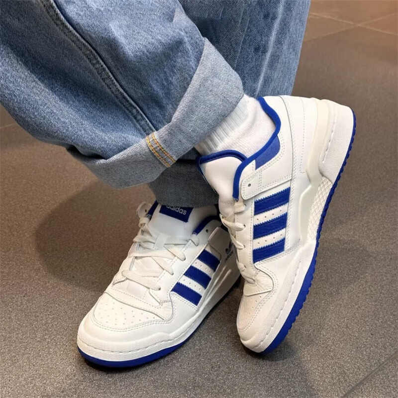 adidas阿迪达斯三叶草男女FORUM LOW时尚复古百搭低帮板鞋IH7829 - 图1