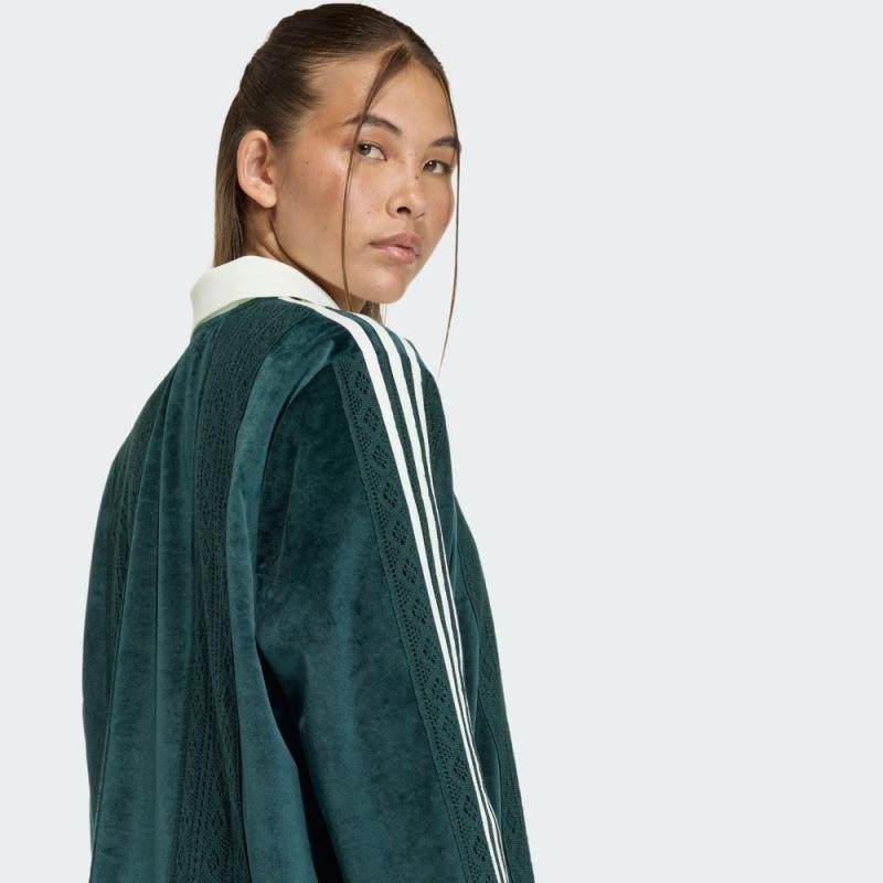 adidas阿迪达斯三叶草女子复古运动休闲POLO衫长袖T恤KS7796,淘宝优惠券,粉丝福利购,淘宝优惠卷