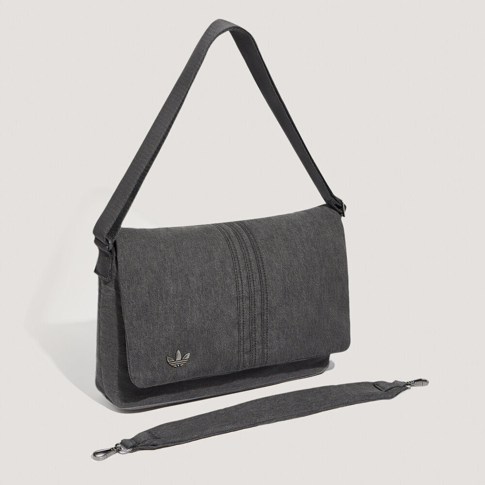 Adidas Adidas clover men and women DENIM MSG BAG sports and leisure shoulder bag LD6377