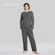 Manito ດູໃບໄມ້ລົ່ນແລະລະດູຫນາວ mulberry silk pajamas