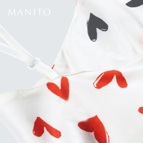 MANITO/曼尼陀真丝短睡裙桑蚕丝吊带裙Loved Essential - 图3