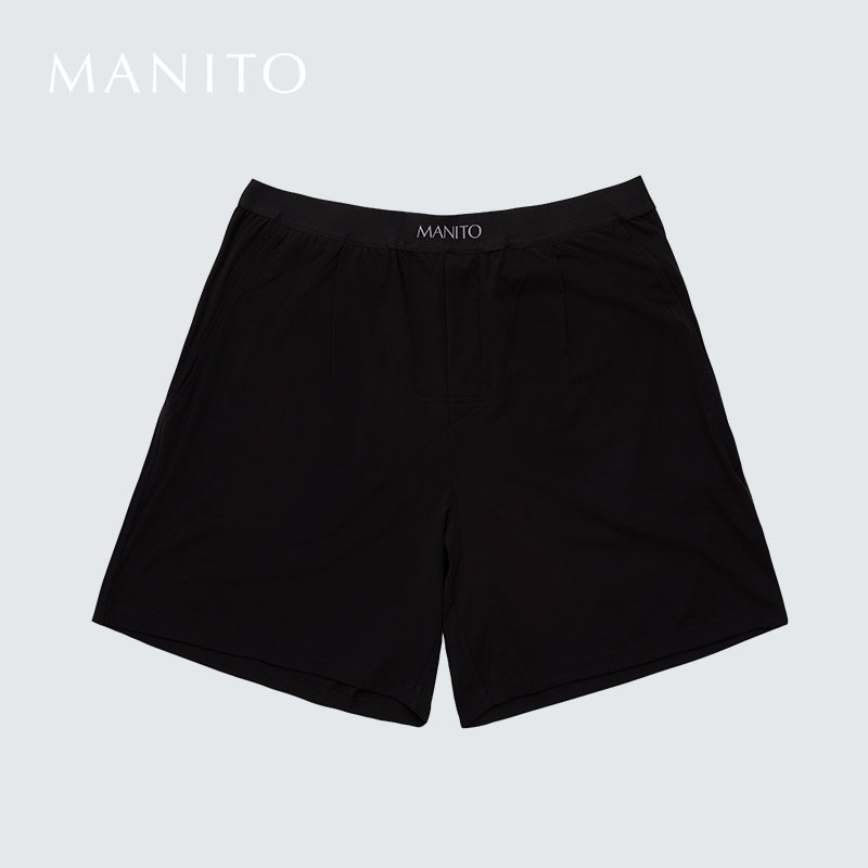 MANITO/曼尼陀Athletic男士运动短裤休闲桑蚕丝家居裤,淘宝优惠券,粉丝福利购,淘宝优惠卷
