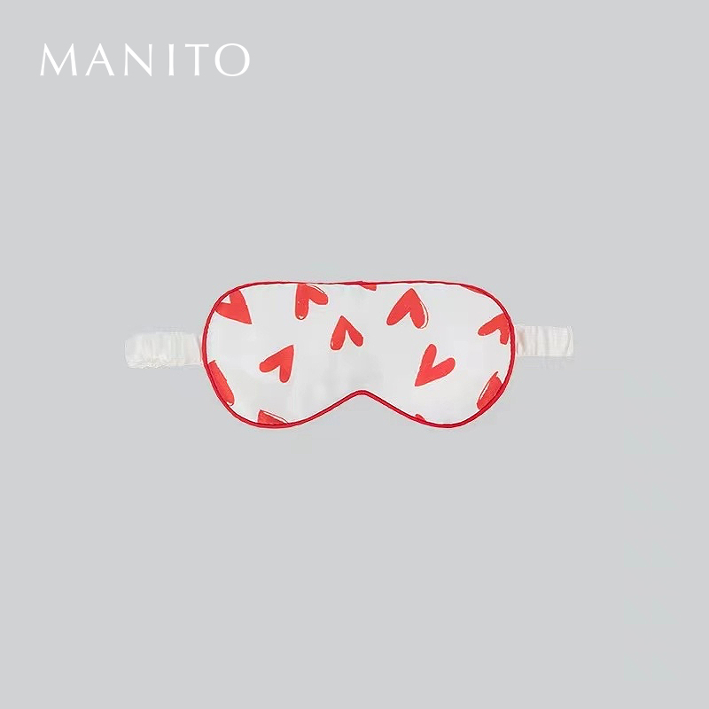 MANITO/曼尼陀 Loved儿童真丝眼罩桑蚕丝透气遮光睡眠眼罩-图1