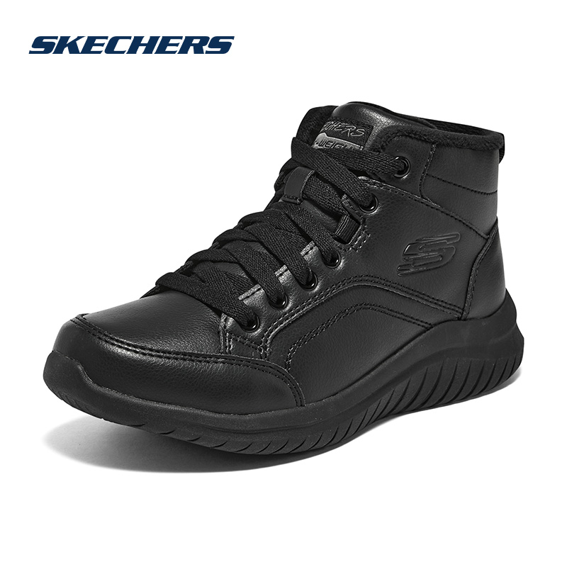 Skechers斯凯奇女鞋加绒棉靴冬季保暖运动鞋休闲鞋户外棉鞋雪地靴