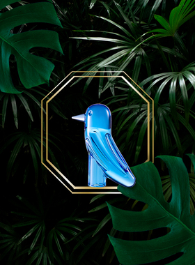 巴卡拉水晶动物之都系列青鸟摆件