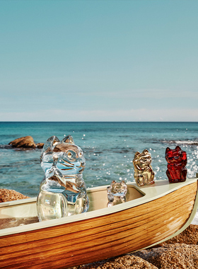 招财猫巴卡拉系列红色摆件