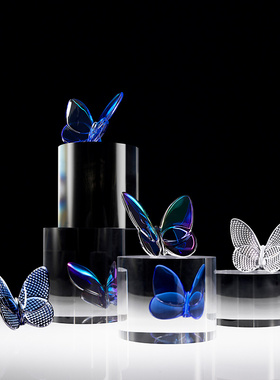 巴卡拉幸运蝴蝶透明摆件